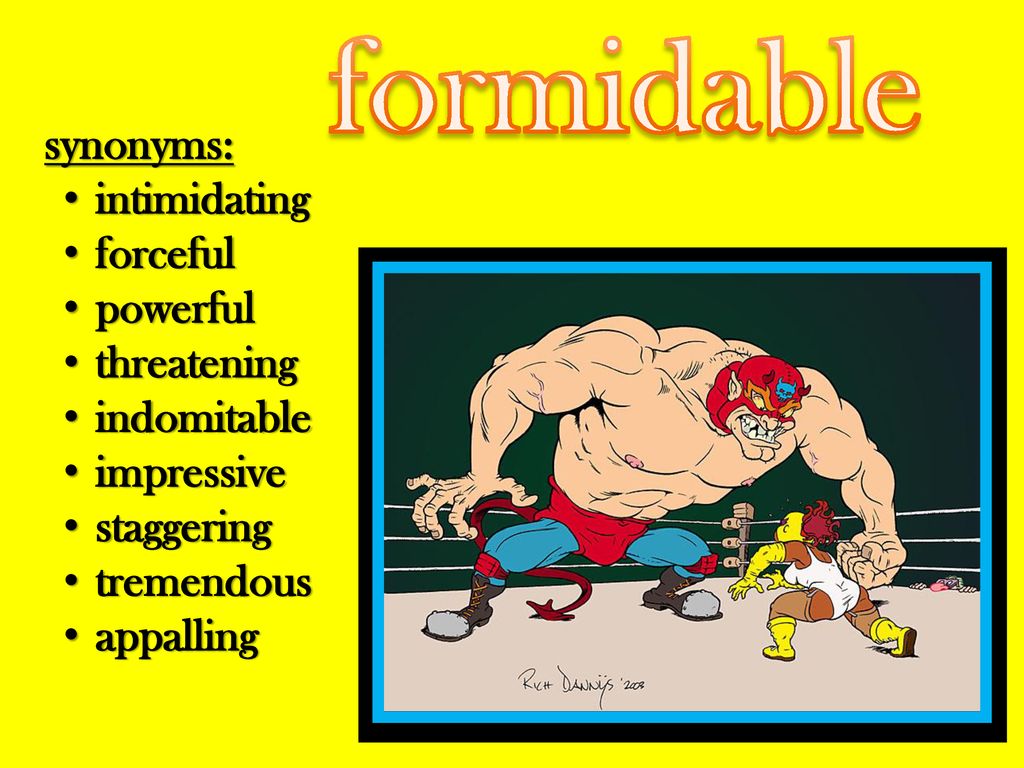 formidable adjective ppt download